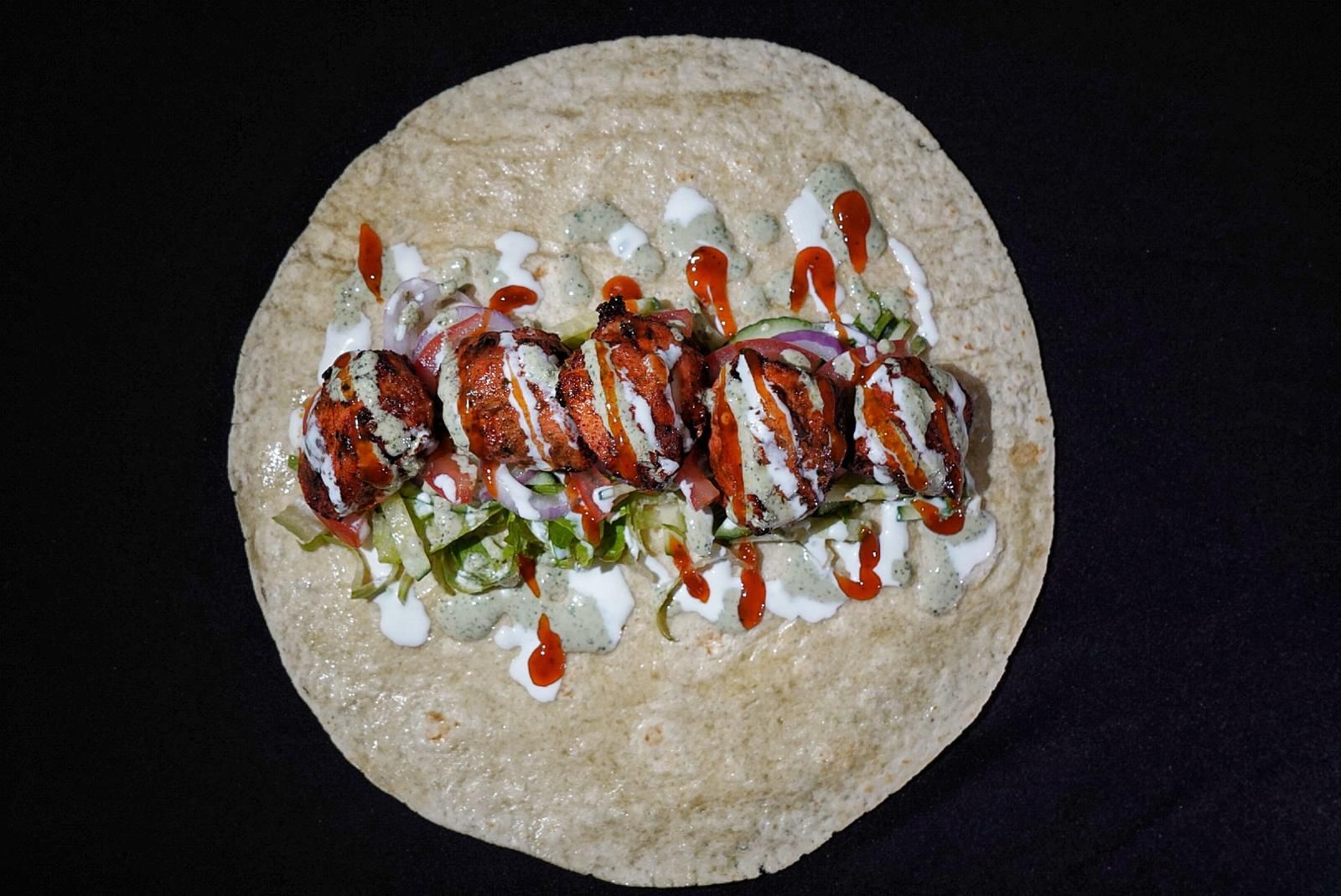 Flamed Chicken Tikka Wrap